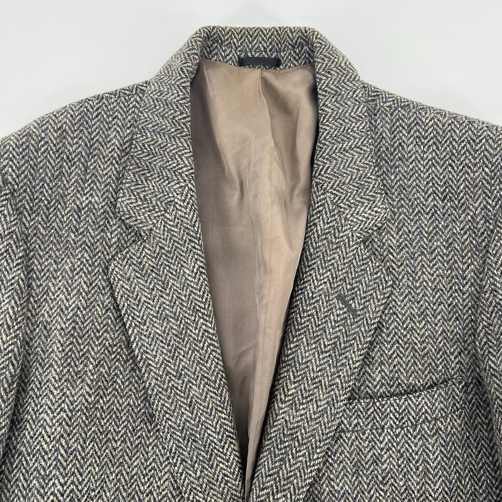 Vintage Aitken & Niven 100% Scottish Wool Blazer Hand Woven Harris Tweed US42/44